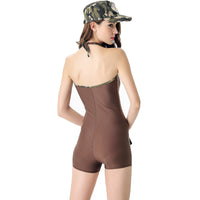 Thumbnail for One-piece Camouflage Female Pilot & Aviator Jumpsuit for WOMEN (Halloween)