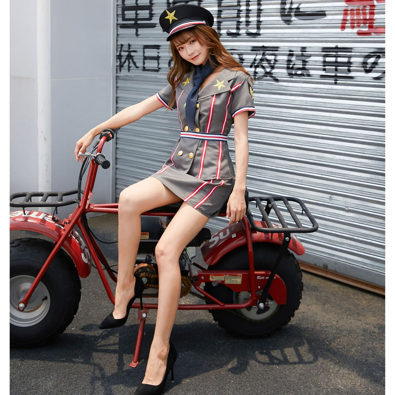 Japanese and Korean Style Female Pilot & Aviator Jumpsuit for WOMEN (Halloween)