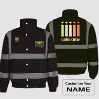 Thumbnail for Colourful Cabin Crew Designed Reflective Winter Jackets