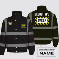 Thumbnail for Blood Type AVGAS Designed Reflective Winter Jackets