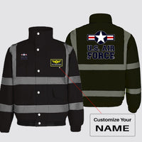 Thumbnail for US Air Force Designed Reflective Winter Jackets