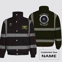 Thumbnail for In Thrust We Trust Designed Reflective Winter Jackets