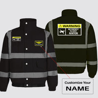 Thumbnail for Warning May Constantly Talk About Aviation Designed Reflective Winter Jackets