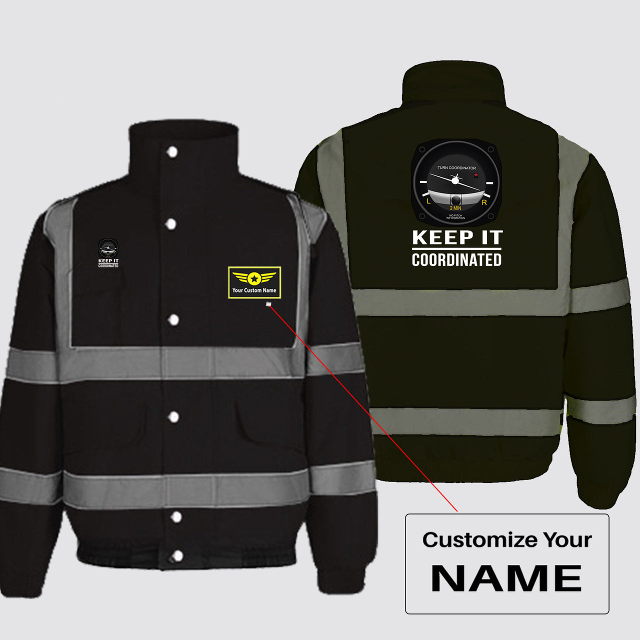 Keep It Coordinated Designed Reflective Winter Jackets