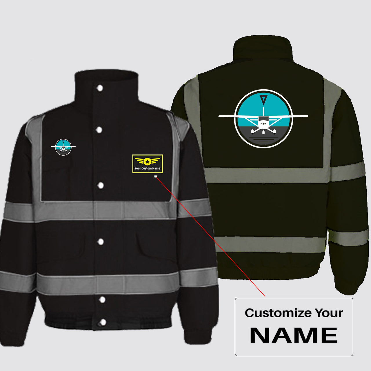 Cessna & Gyro Designed Reflective Winter Jackets