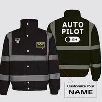 Thumbnail for Auto Pilot ON Designed Reflective Winter Jackets