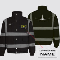 Thumbnail for Boeing 737-800NG Silhouette Designed Reflective Winter Jackets