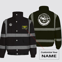 Thumbnail for Aviation Lovers Designed Reflective Winter Jackets