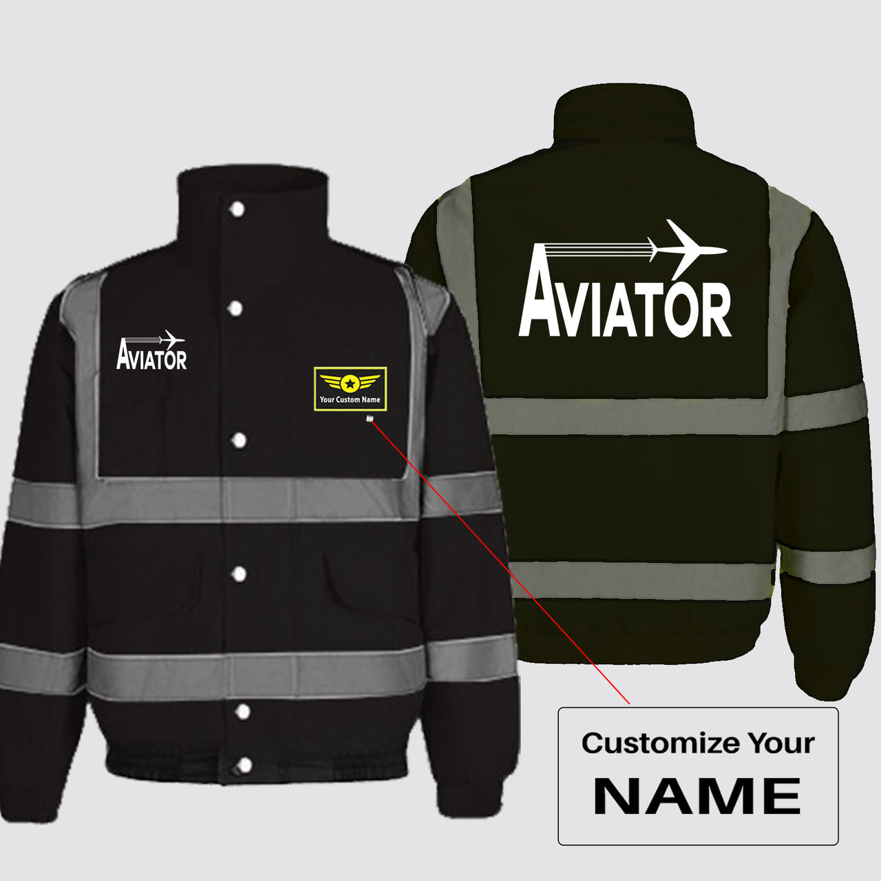 Aviator Designed Reflective Winter Jackets
