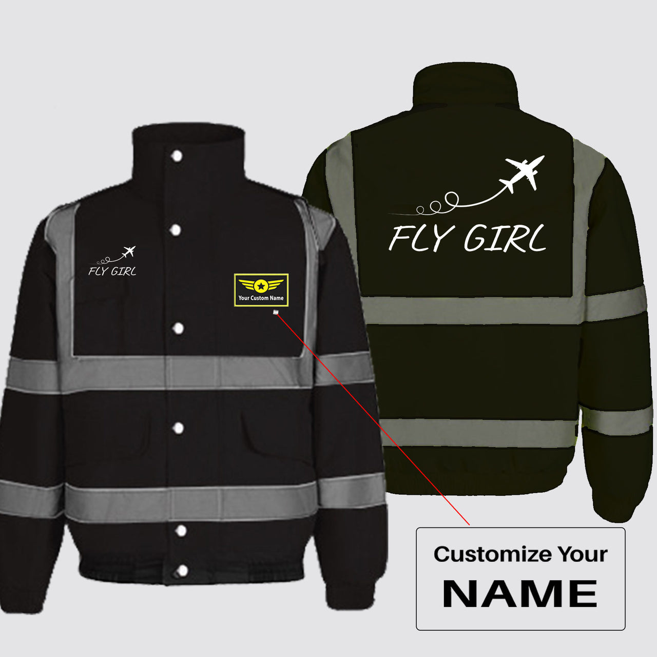 Just Fly It & Fly Girl Designed Reflective Winter Jackets