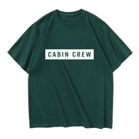 Thumbnail for Cabin Crew Text Designed Relax Fit T-Shirts