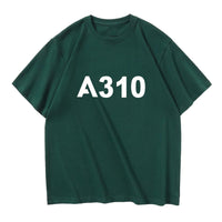 Thumbnail for A310 Flat Text Designed Relax Fit T-Shirts