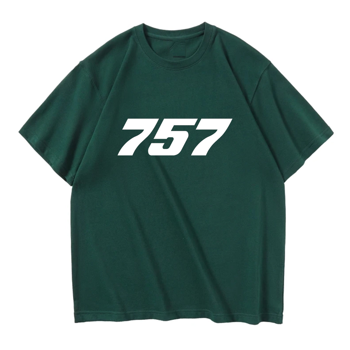757 Flat Text Designed Relax Fit T-Shirts