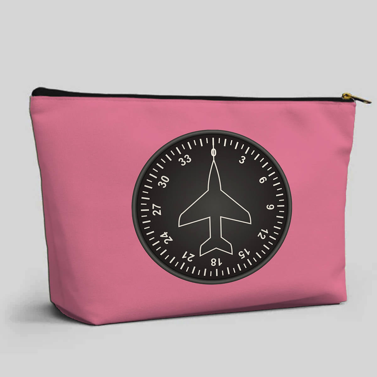 Airplane Instruments (Heading 2) Designed Zipper Pouch
