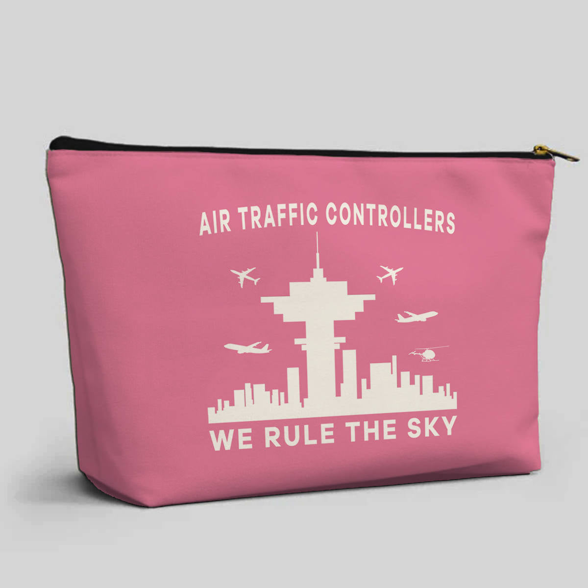Air Traffic Controllers - We Rule The Sky Designed Zipper Pouch