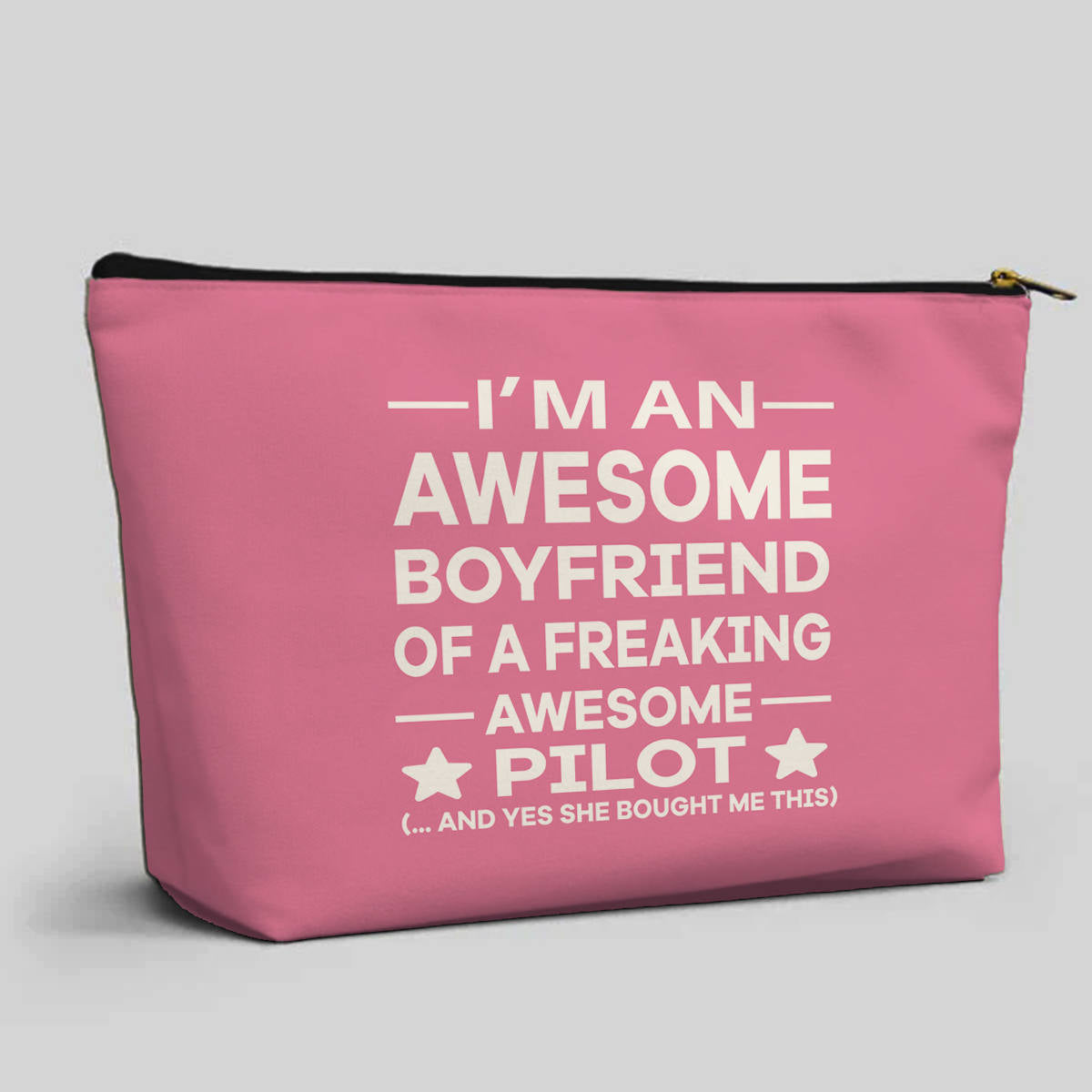 I am an Awesome Boyfriend Designed Zipper Pouch