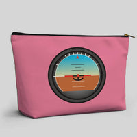 Thumbnail for Airplane Instruments (Gyro Horizon) Designed Zipper Pouch