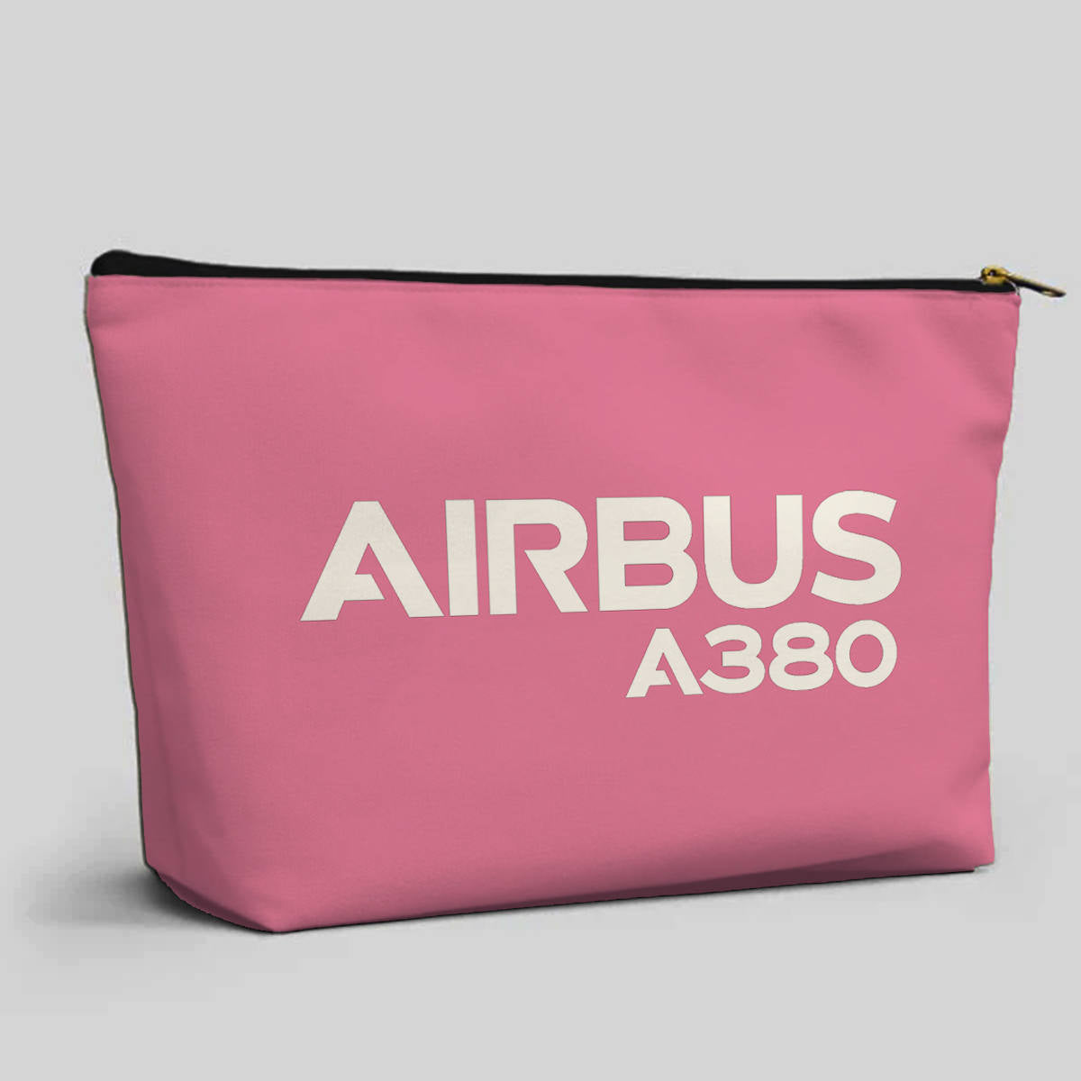 Airbus A380 & Text Designed Zipper Pouch