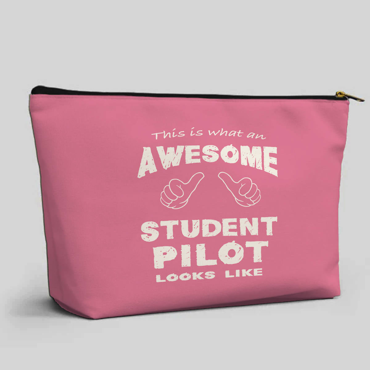 Student Pilot Designed Zipper Pouch