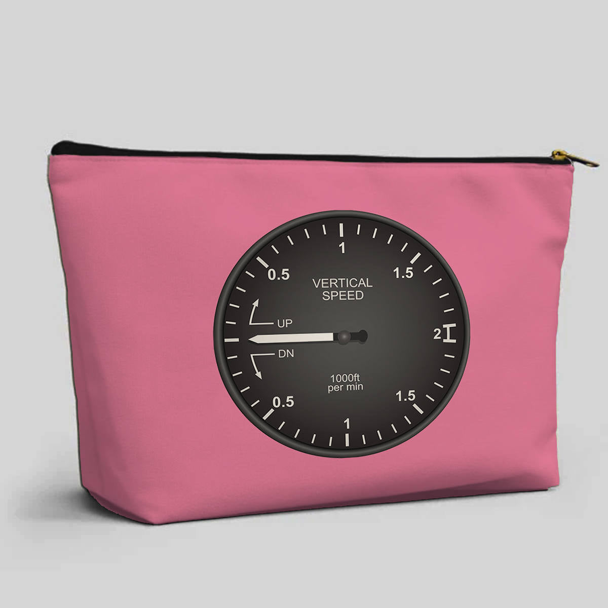 Airplane Instruments (Vertical Speed 2) Designed Zipper Pouch