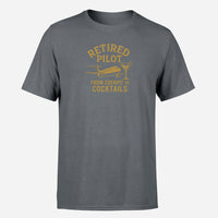 Thumbnail for Retired Pilot & Coctails Design Super Quality T-Shirts