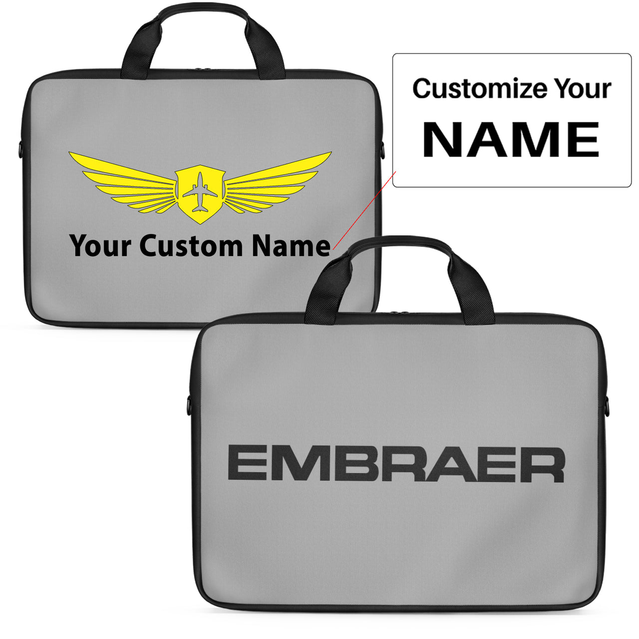 Embraer & Text Designed Laptop & Tablet Bags
