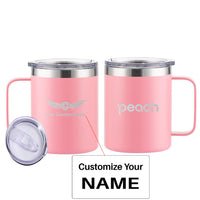 Thumbnail for Peach Airlines Designed Stainless Steel Laser Engraved Mugs