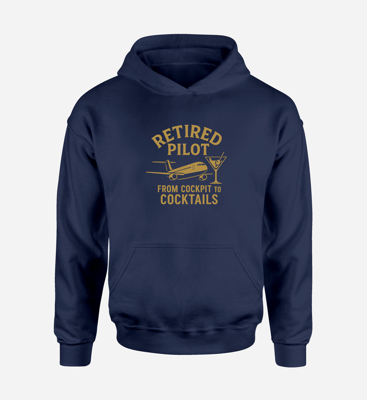 Retired Pilot & Coctails Designed Hoodies