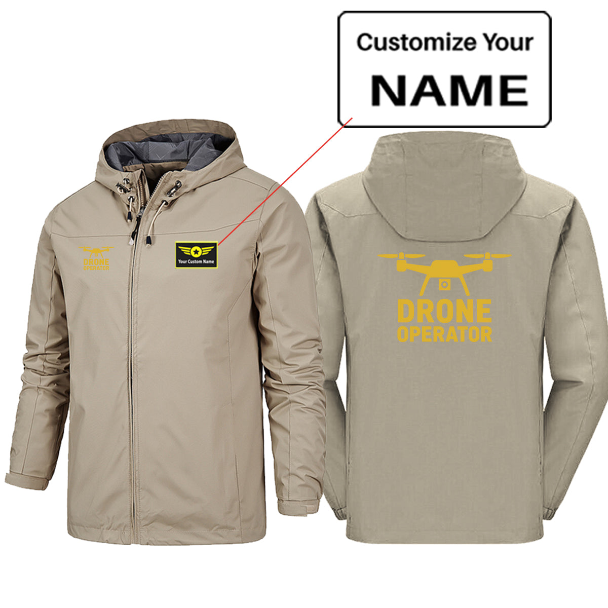 Drone Operator Designed Rain Jackets & Windbreakers