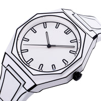 Thumbnail for 2D Comic Style Watches Black White Quartz Watch