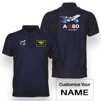 Thumbnail for Airbus A380 Love at first flight Designed Double Side Polo T-Shirts