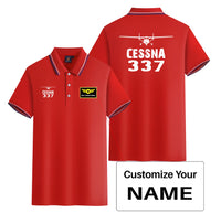 Thumbnail for Cessna 337 & Plane Designed Stylish Polo T-Shirts (Double-Side)