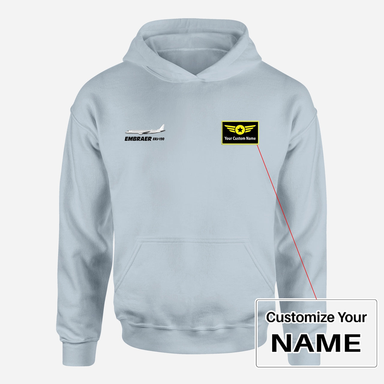 The Embraer ERJ-190 Designed Hoodies
