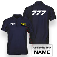 Thumbnail for 777 Flat Text Designed Double Side Polo T-Shirts