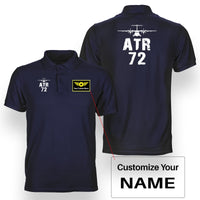 Thumbnail for ATR-72 & Plane Designed Double Side Polo T-Shirts