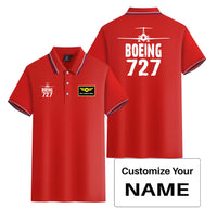 Thumbnail for Boeing 727 & Plane Designed Stylish Polo T-Shirts (Double-Side)
