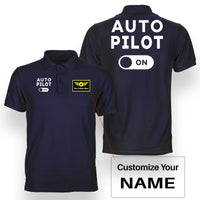 Thumbnail for Auto Pilot ON Designed Double Side Polo T-Shirts
