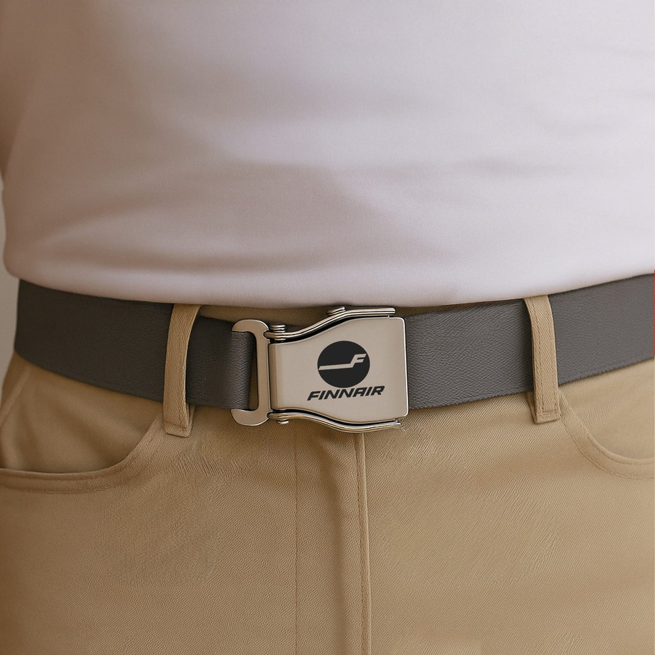 Finnair Airlines Designed Fashion Airplane Seat Belts