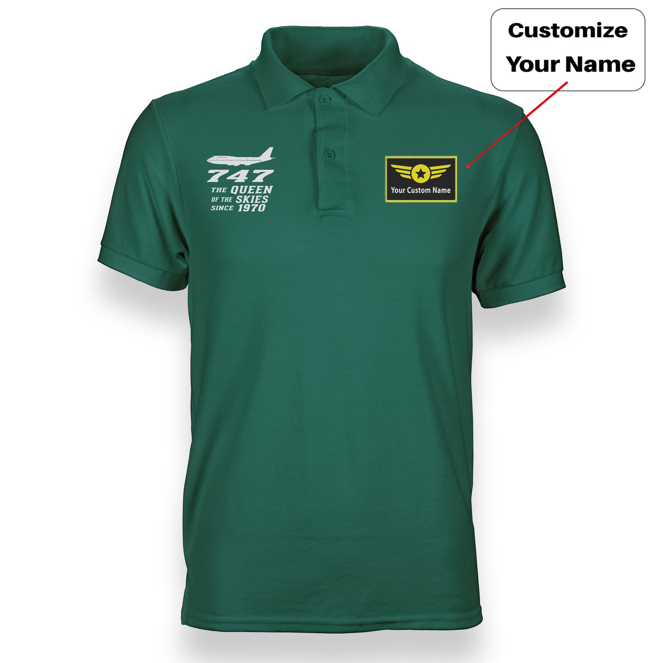 Boeing 747 - Queen of the Skies (2) Designed "WOMEN" Polo T-Shirts
