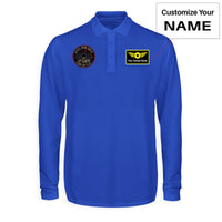Thumbnail for Fighter Jet 16 - Death From Above Designed Long Sleeve Polo T-Shirts