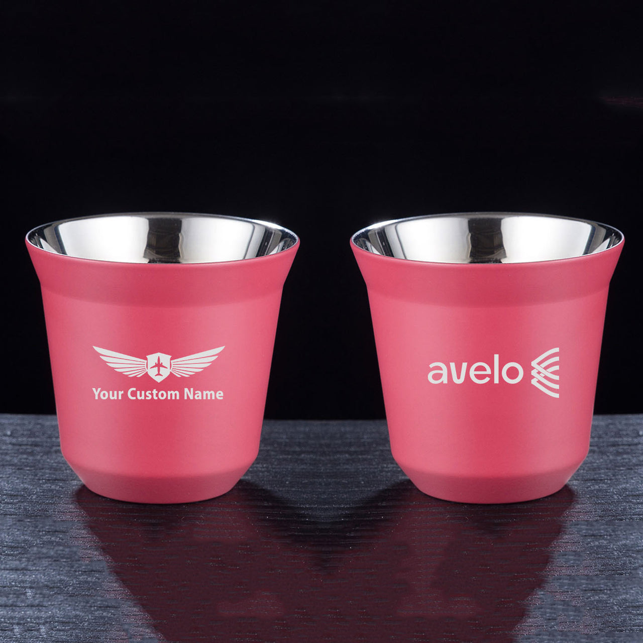 Avelo Airlines Double Wall Stainless Steel Coffee Mugs