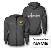 Thumbnail for Air Traffic Control Designed Zipped Hoodies