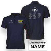 Thumbnail for Aviation Alphabet 2 Designed Double Side Polo T-Shirts