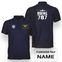 Thumbnail for Boeing 787 & Plane Designed Double Side Polo T-Shirts