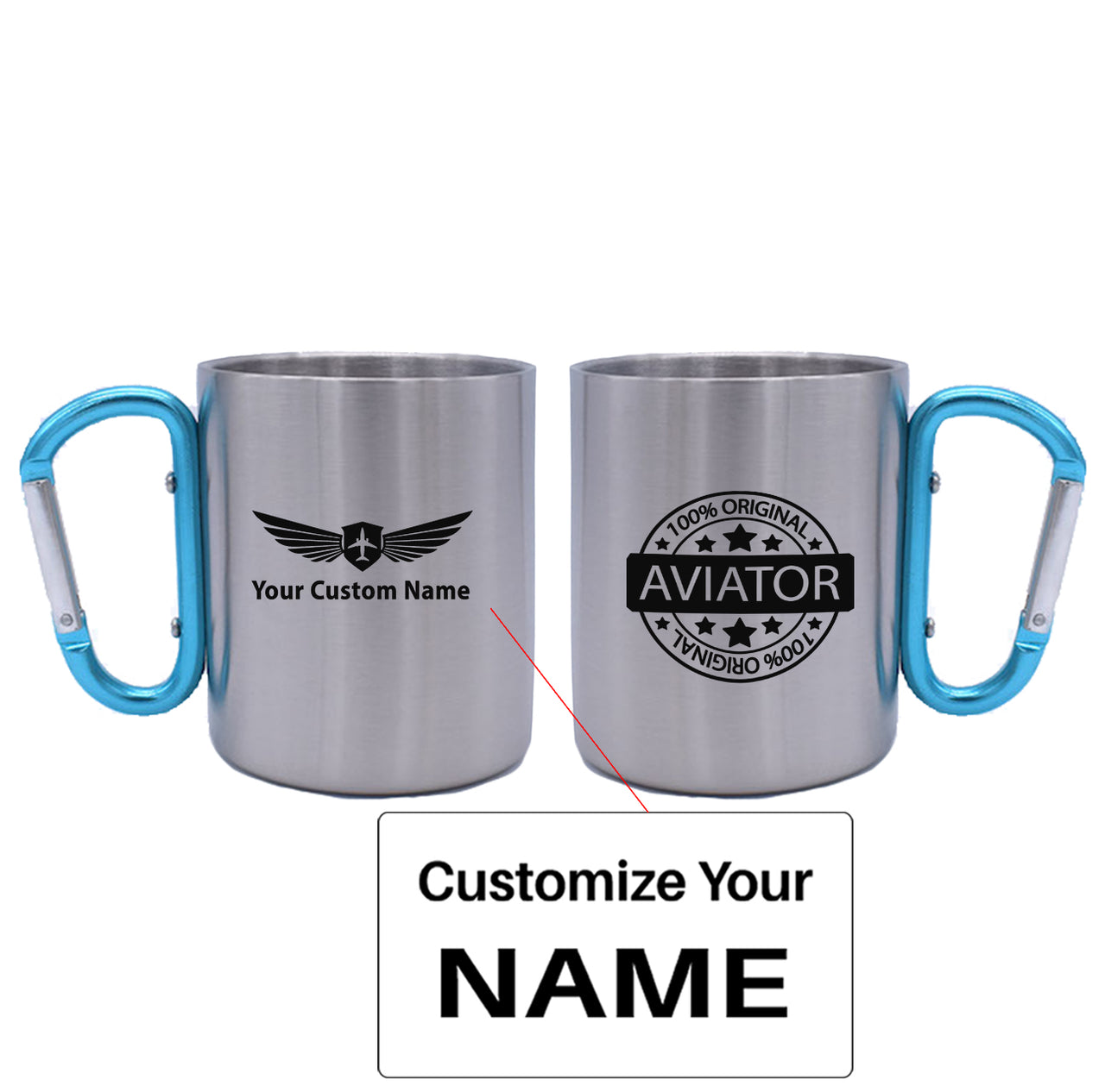 %100 Original Aviator Designed Stainless Steel Outdoors Mugs