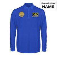 Thumbnail for Retro Boeing 737 Designed Long Sleeve Polo T-Shirts