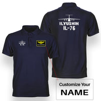 Thumbnail for ILyushin IL-76 & Plane Designed Double Side Polo T-Shirts