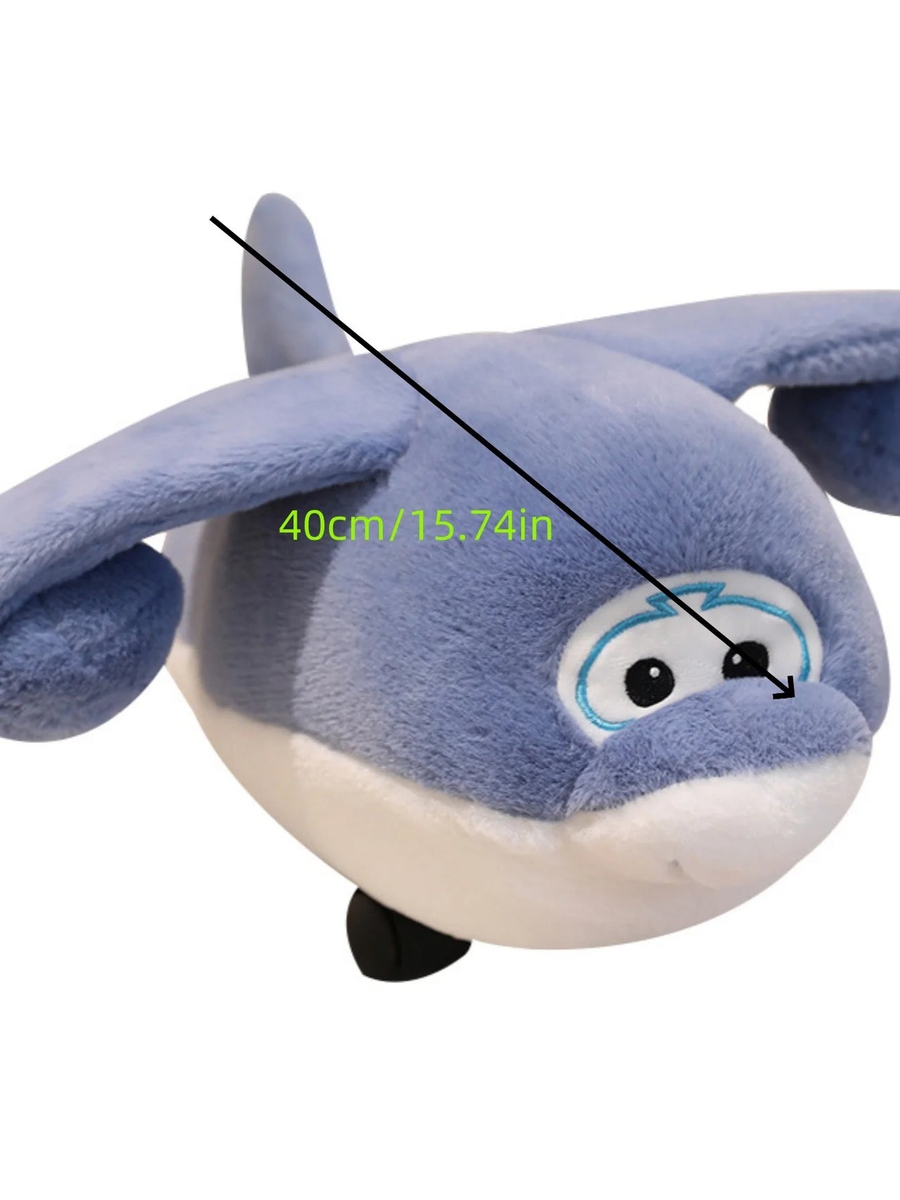 Large Airplane Plush Toy With Wheels
