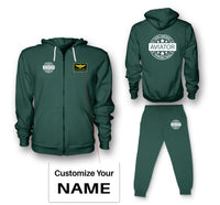 Thumbnail for 100 Original Aviator Designed Zipped Hoodies & Sweatpants Set