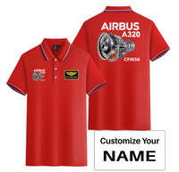 Thumbnail for Airbus A320 & CFM56 Engine Designed Stylish Polo T-Shirts (Double-Side)